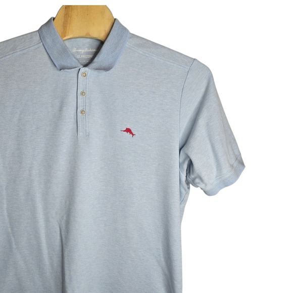 Tommy Bahama Other - Tommy Bahama Mens IslandZone Supima Cotton Polo Shirt Light Blue XXL Marlin Logo